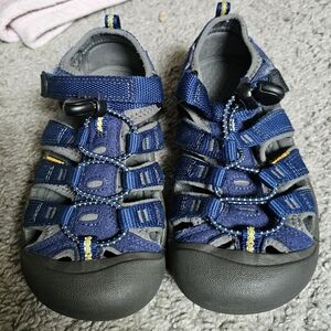 KEEN sz 12c Kids Blue and Gray Outdoor Sandals
